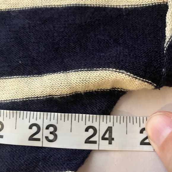 VINCE Cardigan XS Striped Cotton Lightweight Oversized Preppy Office - Picture 5 of 6